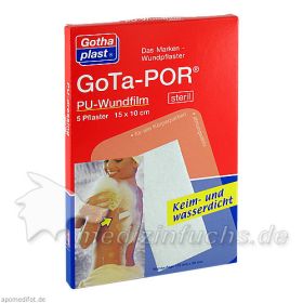GoTa-POR PU Wundfilm 15x10cm steril, 5 ST – PZN 468476 из Германии (PZN 468476)
