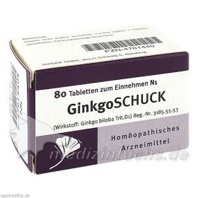 GINKGOSCHUCK, 80 ST – PZN 4761440 из Германии (PZN 4761440)