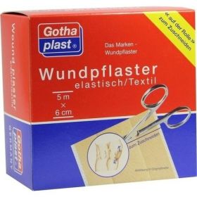 GOTHAPLAST WUNDPFLASTER ELASTISCH 5MX6CM, 1 ST – PZN 4951442 из Германии (PZN 4951442)