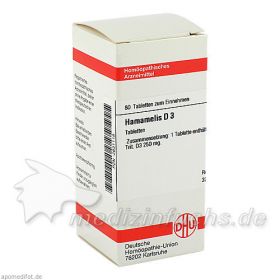 HAMAMELIS D 3, 80 ST – PZN 2631118 из Германии (PZN 2631118)