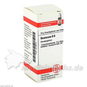GUAIACUM D 6, 10 G – PZN 4219379 из Германии (PZN 4219379)