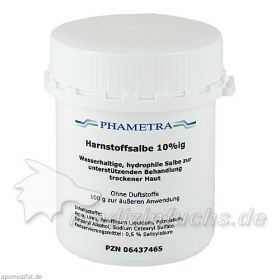 Harnstoffsalbe 10%ig, 100 G – PZN 6437465 из Германии (PZN 6437465)