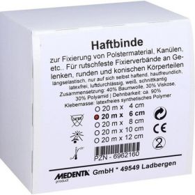 HAFTBINDE ELASTISCH 20MX6CM, 1 ST – PZN 6962160 из Германии (PZN 6962160)