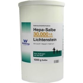 Hepa-Salbe 30000 I.E. Lichtenstein, 1000 G – PZN 4345256 из Германии (PZN 4345256)