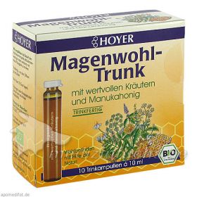HOYER Magenwohl-Trunk Trinkampullen, 10X10 ML – PZN 5567622 из Германии (PZN 5567622)