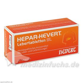 Hepar-Hevert Lebertabletten SL, 40 ST – PZN 7021011 из Германии (PZN 7021011)