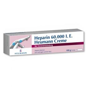 Heparin 60000 Heumann Creme, 100 G – PZN 7466948 из Германии (PZN 7466948)