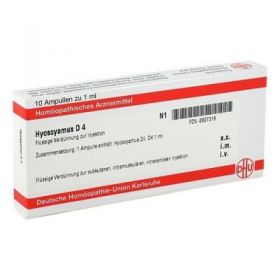 Hyoscyamus D 4 Ampullen (10X1 ml) – PZN 2827318 из Германии (PZN 2827318)