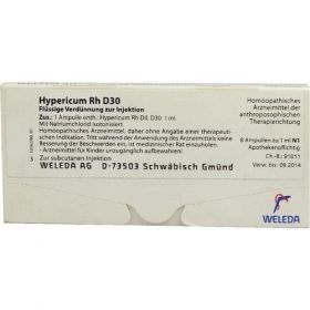 HYPERICUM RH D30, 8X1 ML – PZN 1623275 из Германии (PZN 1623275)