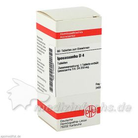 IPECACUANHA D 4, 80 ST – PZN 2102667 из Германии (PZN 2102667)