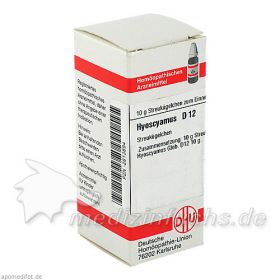 HYOSCYAMUS D12, 10 G – PZN 2813894 из Германии (PZN 2813894)