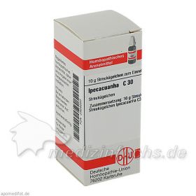 IPECACUANHA C30, 10 G – PZN 2925050 из Германии (PZN 2925050)