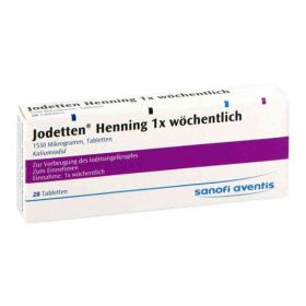 Jodetten Henning 1x wöchentlich 1530 Mikrogramm (28 stk) – PZN 271006 из Германии (PZN 271006)