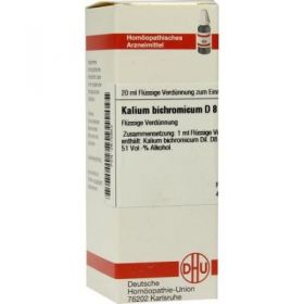 Kalium Bichromicum D 8 Dilution (20 ml) – PZN 2615852 из Германии (PZN 2615852)