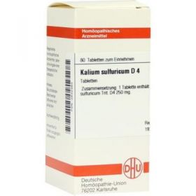Kalium Sulfuricum D 4 Tabletten (80 stk) – PZN 2632483 из Германии (PZN 2632483)