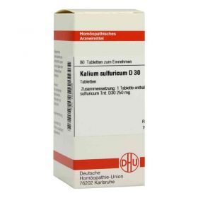 Kalium Sulfuricum D 30 Tabletten (80 stk) – PZN 2820598 из Германии (PZN 2820598)