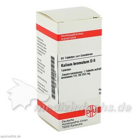 KALIUM BROMAT D 6, 80 ST – PZN 2115977 из Германии (PZN 2115977)