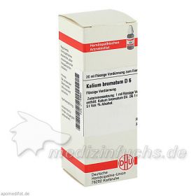 KALIUM BROMAT D 6, 20 ML – PZN 2115983 из Германии (PZN 2115983)