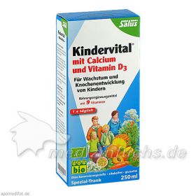 KINDERVITAL Bio mit Calcium und Vitamin D3 Salus, 250 ML – PZN 6417037 из Германии (PZN 6417037)