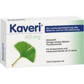 KAVERI 40 mg Filmtabletten, 120 ST – PZN 6718193 из Германии (PZN 6718193)