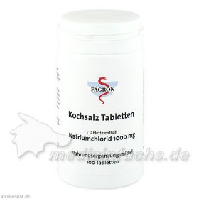 Kochsalz 1000mg Tabletten, 100 ST – PZN 6834278 из Германии (PZN 6834278)