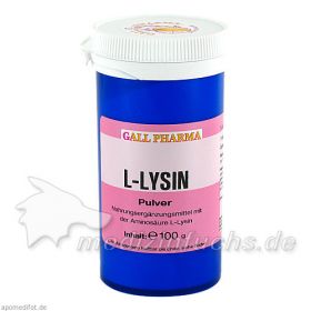 L-LYSIN Pulver, 100 G – PZN 1004023 из Германии (PZN 1004023)