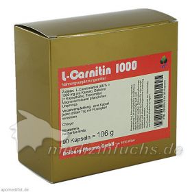 L-Carnitin 1000, 90 ST – PZN 2288548 из Германии (PZN 2288548)
