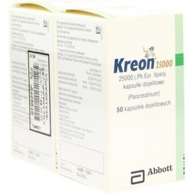 KREON 25.000 Hartkps.m.magensaftr.überz.Pellets, 100 ST – PZN 6429649 из Германии (PZN 6429649)
