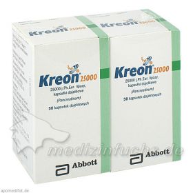 KREON 25.000 Hartkps.m.magensaftr., 100 ST – PZN 9447174 из Германии (PZN 9447174)
