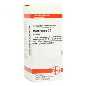 Mandragora D 6 Tabletten (80 stk) – PZN 2802991 из Германии (PZN 2802991)