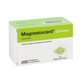 Magnesiocard 2,5 mmol Filmtabletten (200 stk) – PZN 5359504 из Германии (PZN 5359504)