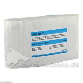 ALUDERM KOMPRESSE 10X10CM, 50 ST – PZN 3147301 из Германии (PZN 3147301)