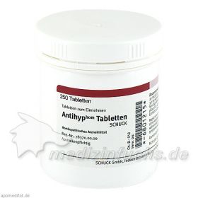 Antihyp-Tabletten Schuck, 250 ST – PZN 6801215 из Германии (PZN 6801215)