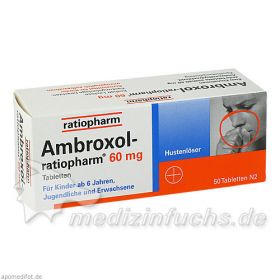 Ambroxol-ratiopharm 60mg Hustenlöser, 50 ST – PZN 680905 из Германии (PZN 680905)