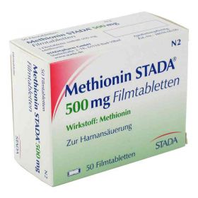 Methionin Stada 500 mg Filmtabletten (50 stk) – PZN 177508 из Германии (PZN 177508)