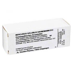 Mercurius Solub. D 12 Globuli Hahnemann  (10 g) – PZN 1779149 из Германии (PZN 1779149)
