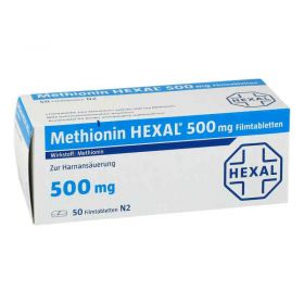 Methionin Hexal 500 mg Filmtabletten (50 stk) – PZN 2428110 из Германии (PZN 2428110)