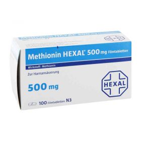 Methionin Hexal 500 mg Filmtabletten (100 stk) – PZN 2428127 из Германии (PZN 2428127)