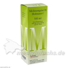 Melissengeist H Hofmann's, 500 ML – PZN 1822460 из Германии (PZN 1822460)