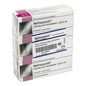 Nefrocarnit Lösung zum Einnehmen 1g/3,3ml (150 ml) – PZN 4542063 из Германии (PZN 4542063)
