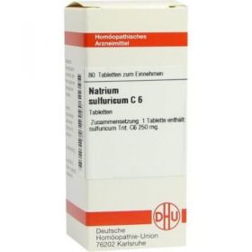 Natrium Sulfuricum C 6 Tabletten (80 stk) – PZN 7175501 из Германии (PZN 7175501)