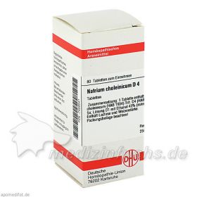 NATRIUM CHOLEINICUM D 4, 80 ST – PZN 7458541 из Германии (PZN 7458541)