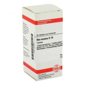 Nux Vomica D 10 Tabletten (80 stk) – PZN 2634393 из Германии (PZN 2634393)