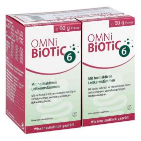 Omni Biotic 6 Pulver Doppelpackung (2X60 g) – PZN 8100218 из Германии (PZN 8100218)