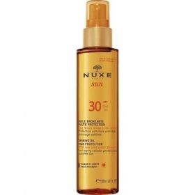 NUXE Sun Huile Bronzante Visage & Corps LSF 30, 150 ML  – PZN 10983015 из Германии (PZN 10983015)