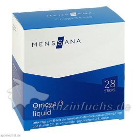 Omega-3 liquid MensSana Sticks, 28 ST – PZN 11565343 из Германии (PZN 11565343)