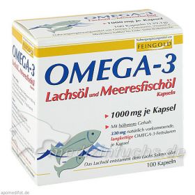 Omega-3 Lachsöl und Meeresfischöl Kapseln, 100 ST – PZN 1453608 из Германии (PZN 1453608)