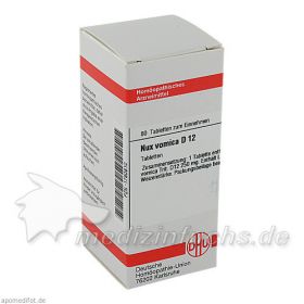 NUX VOMICA D12, 80 ST – PZN 1780810 из Германии (PZN 1780810)