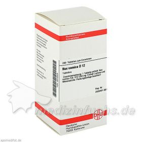 NUX VOMICA D12, 200 ST – PZN 2812529 из Германии (PZN 2812529)