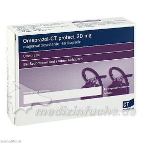 OMEPRAZOL-CT Protect 20 mg Hartkaps.magensaftr., 14 ST – PZN 6104775 из Германии (PZN 6104775)